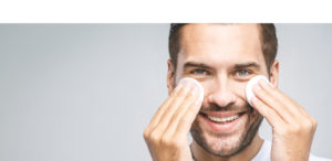 Kosmetikbehandlung, Pediküre für den Mann Gesichtsbehandlung Hydrafacial